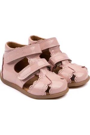 Pom Pom Starters Two Velcro Scalloped Sand Pink