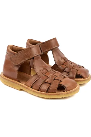 Pom Pom Classic Rub Sole Closed Braid Sanda Brown
