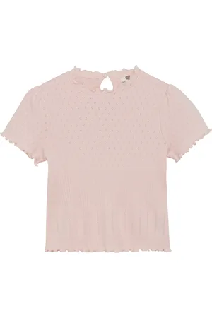 EN FANT T-Shirt Ss Pointelle Pink