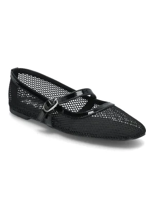 Bianco Bialilja Mary Jane Mesh Black
