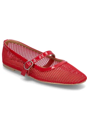 Bianco Bialilja Mary Jane Mesh Red