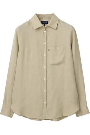 Lexington Classic Linen Shirt Green