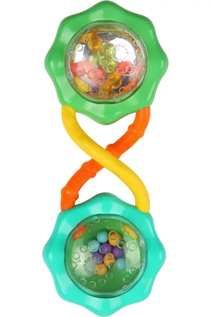 Bright Starts Rangle, Rattle & Shake Barbell™, Grøn Patterned