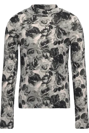 Lindex Top Long Sleeve Thick And Thin Patterned