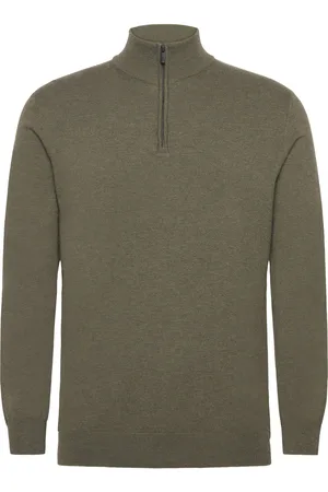 French Connection Half Zip Knit Green