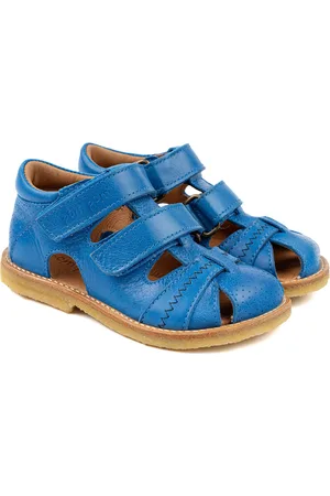 Pom Pom Classic Rub Sole Closed Two Velcro Blue