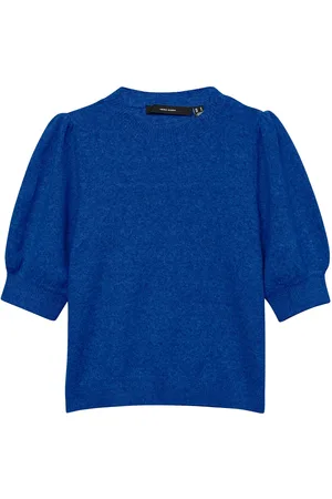 VERO MODA Vmdoffy 2/4 O-Neck Pullover Ga Girl Blue