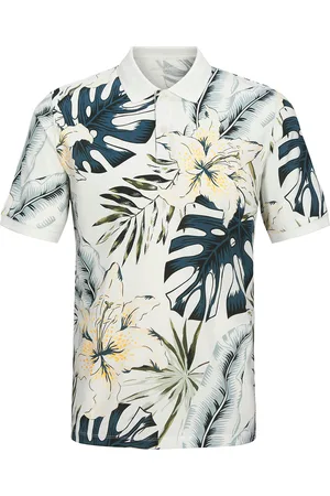 JACK & JONES Jjhawaii Aop Polo Ss Jack & J S Blue