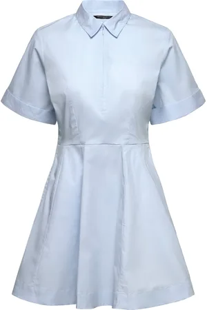 French Connection Isabelle Poplin Mini Shirt Drs Blue