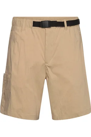 Anerkjendt Akjan Tec Grosgrain Belt Shorts Beige