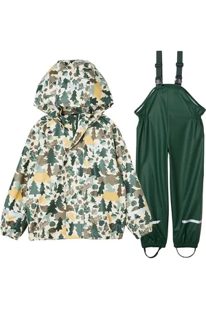 Helly Hansen K Bergen 2.0 Pu Rainset Aop Green