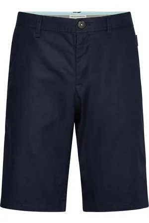 TOM TAILOR Regular Linen Chino Shorts Navy
