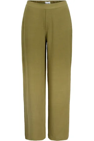 Object Objsanne Aline Wide Pant Noos Khaki