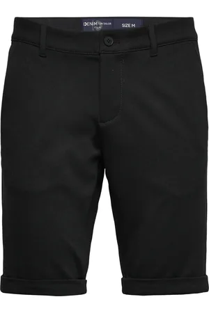 TOM TAILOR Slim Piqué Chino Shorts Black