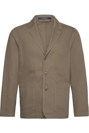 Lindbergh Linen Blend Casual Blazer Brown