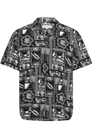 TOM TAILOR Relaxed Viscose Linen Shirt Black