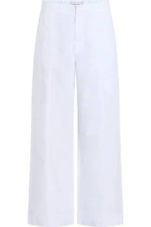 Calvin Klein Soft Linen Pant White