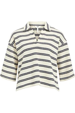 Object Objselma Lo 3/4 Polo Top 139 Beige