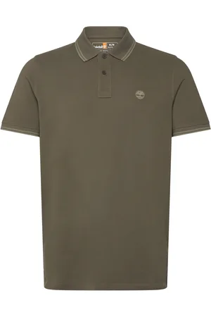 Timberland Tipped Pique Short Sleeve Polo Green