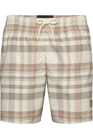 Lyle & Scott Tartan Resort Swimshort Beige