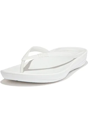 FitFlop Iqushion Ergonomic Flip-Flops White