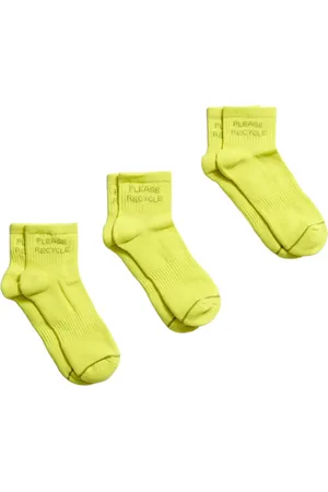 GIRLFRIEND COLLECTIVE Mindfulness Quarter Crew Sock Yellow