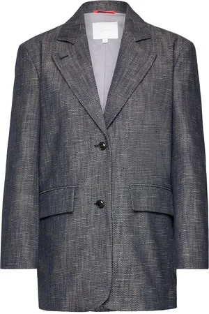 Naja Lauf Feodora Blazer Rough Twill Navy