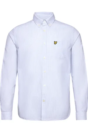 Lyle & Scott Stripe Oxford Shirt Blue