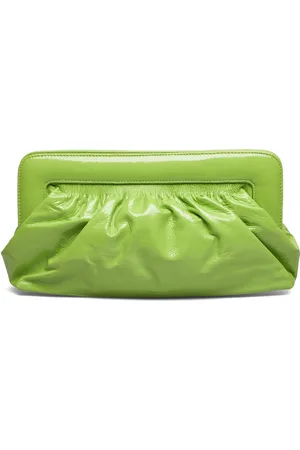 Gestuz Veldagz Midi Patent Clutch Green