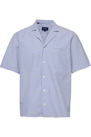 Eton Contemporary Fit Casual Poplin Shirt Blue