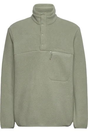 Peak Performance M Fleece Snap T-Neck Green