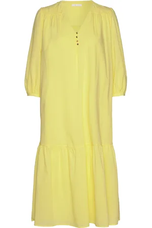Tamaris Annaba Long Chiffon Dress Yellow