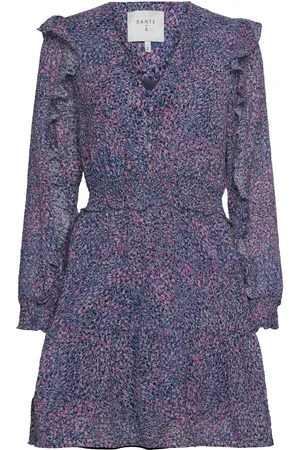 Dante 6 D6Lively Ruffle Mini Dress Purple