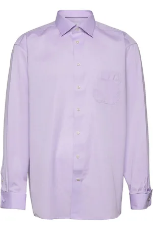 Eton Classic Fit Business Dobby Shirt Purple