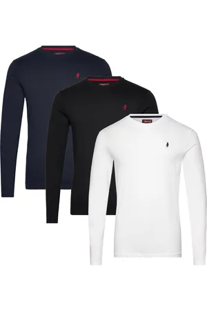 MCS Jack Reg Ls 3Pk M Tee Navy