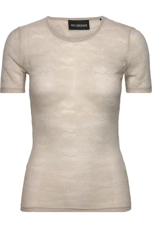 HAN Kjøbenhavn Lace Monogram Short Sleeve Beige
