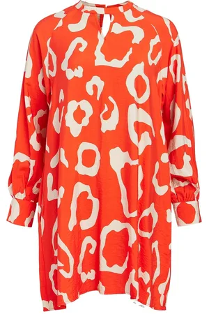 Object Objjacira L/S Short Dress 126 Coral