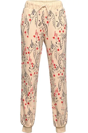 Mini Rodini Scottish Unicorns Aop Sweatpants Cream