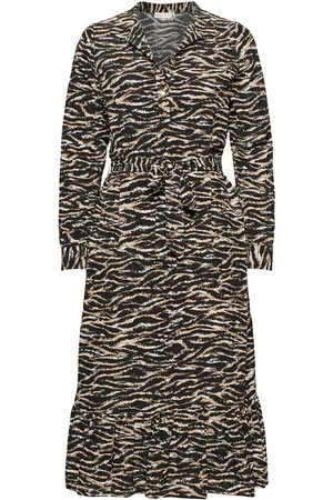 Notes Du Nord Rosie Zebra Dress Black