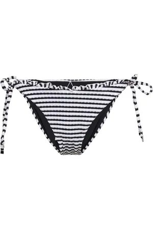 Seafolly Sorrento Stripe Tie Side Rio Black