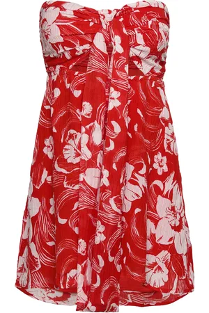 FAITHFULL THE BRAND Mairie Mini Dress Red