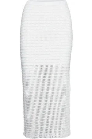AllSaints Rosalie Midi Skirt White