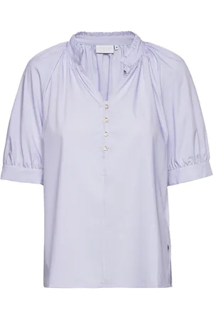 Coster Copenhagen Shirt With Thin Stripes Blue