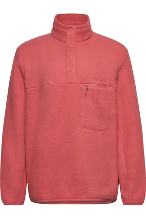 Peak Performance M Fleece Snap T-Neck Red