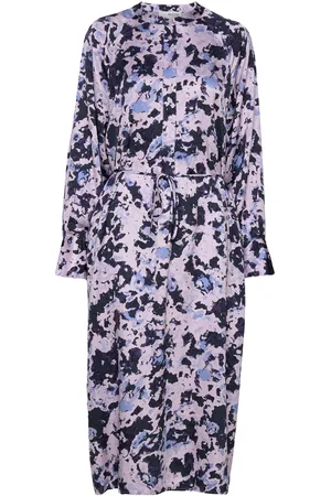 SELECTED Slfaronia Ls Midi Aop Shirt Dress B Patterned