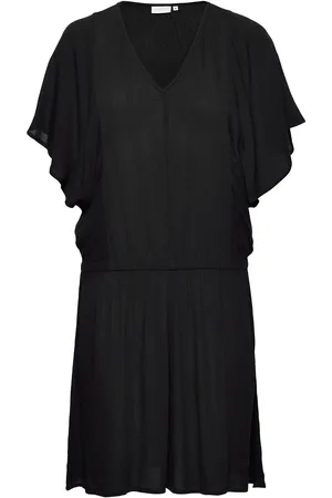Coster Copenhagen Dress With Smock At Waist Black