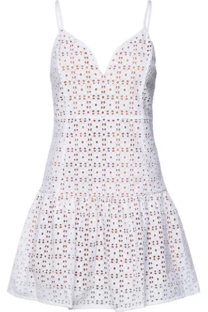 Michael Kors Eyelet Midi Drs White
