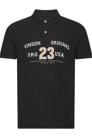 Vinson Konner Reg Cot Vin M Polo Black
