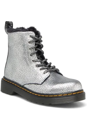 Dr. Martens 1460 Serena J Silver Distressed Foil Silver