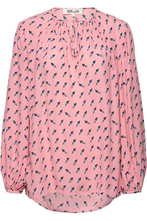 Diane von Furstenberg Dvf New Freddie Blouse Pink